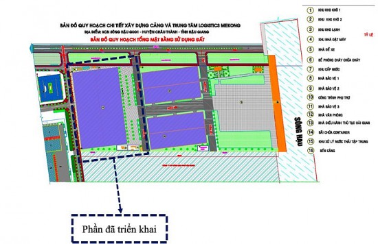 Hậu Giang: Dự án cảng logistics hơn 1.000 tỷ đồng được gia hạn đầu tư