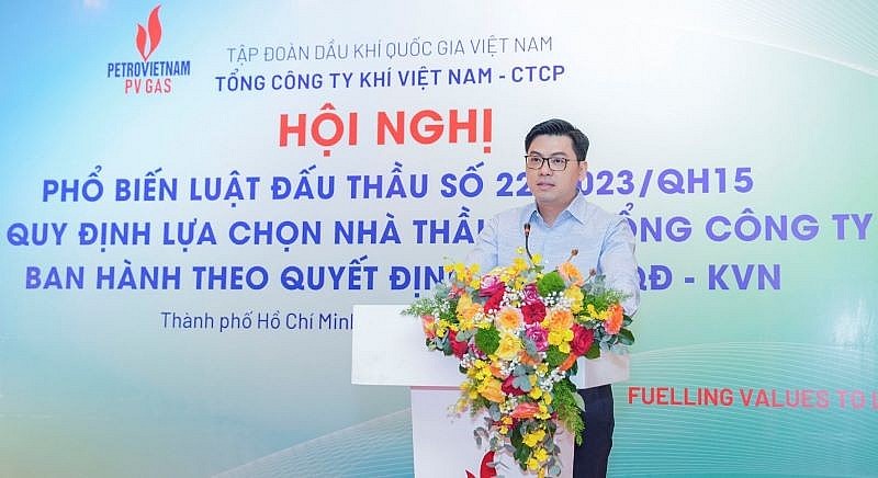 Phó Tổng Giám đốc PV GAS Nguyễn Phúc Tuệ phát biểu tại Hội nghị