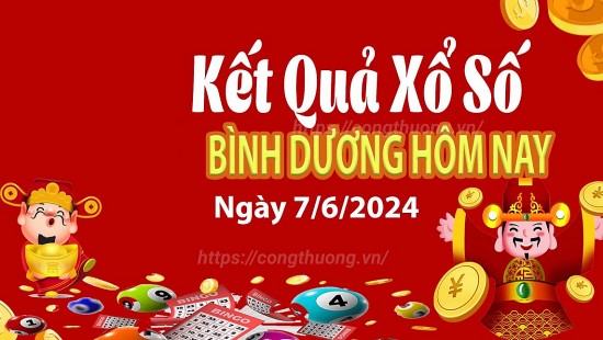 XSBD 7/6, Xem kết quả xổ số Bình Dương hôm nay 7/6/2024, xổ số Bình Dương ngày 7 tháng 6