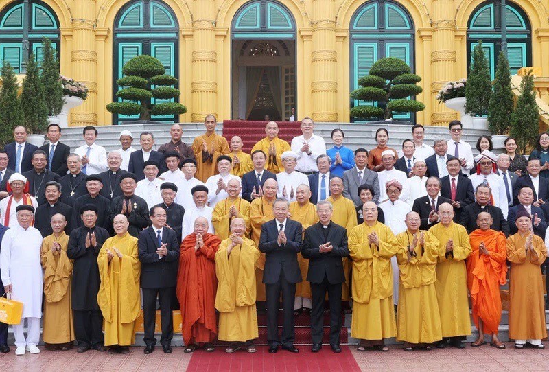 Chủ tịch nước Tô Lâm: Đảng, Nhà nước luôn tôn trọng quyền tự do tín ngưỡng, tôn giáo