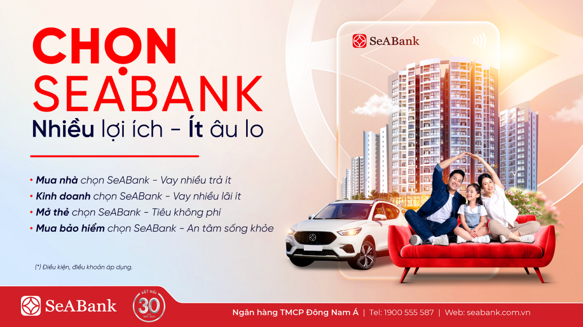 Hè tưng bừng “Chọn SeABank - Nhiều lợi ích - Ít âu lo”