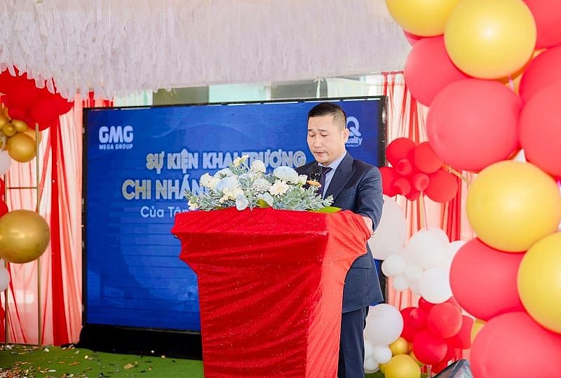 Chủ tịch Tập đoàn GMG Group - Ông Nguyễn Văn Quý phát biểu trong buổi Khai trương