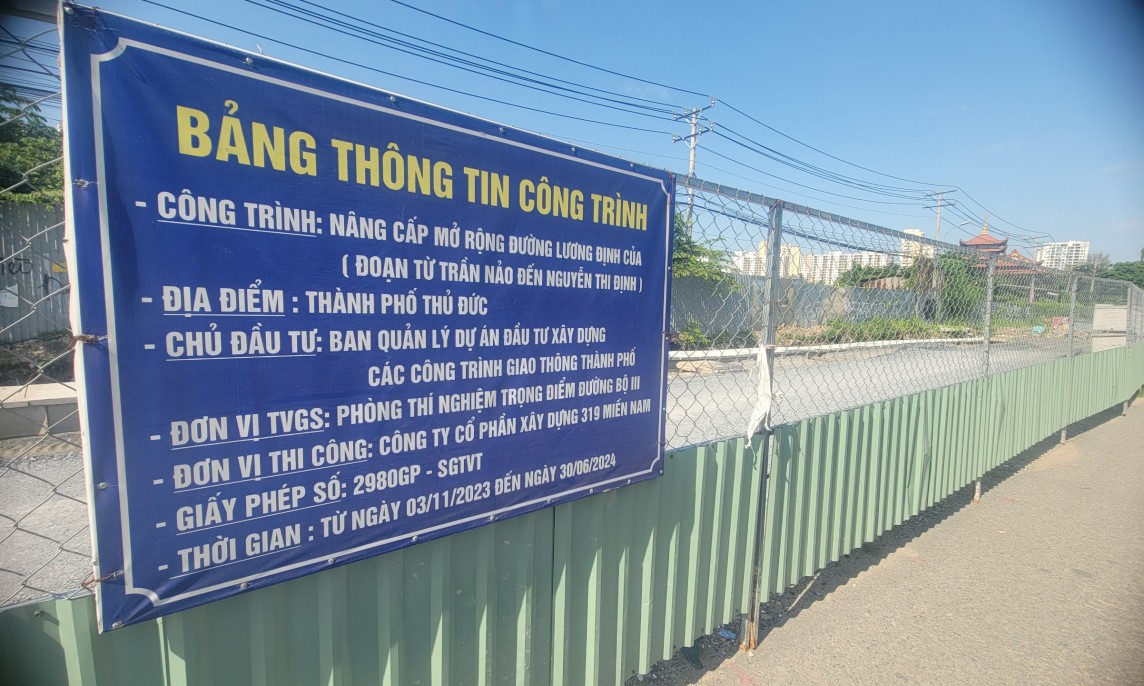 TP. Hồ Chí Minh: Khốn khổ vì nhà thầu đột ngột dừng thi công dự án đường Lương Định Của