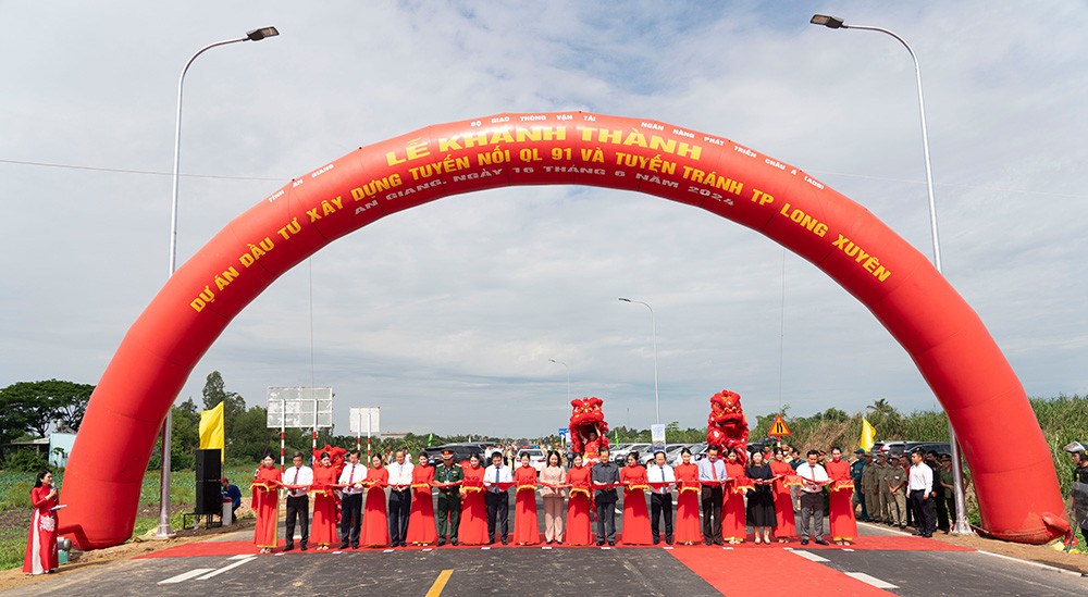 An Giang: Khánh thành tuyến nối QL91 và tuyến tránh TP. Long Xuyên hơn 2.100 tỷ đồng