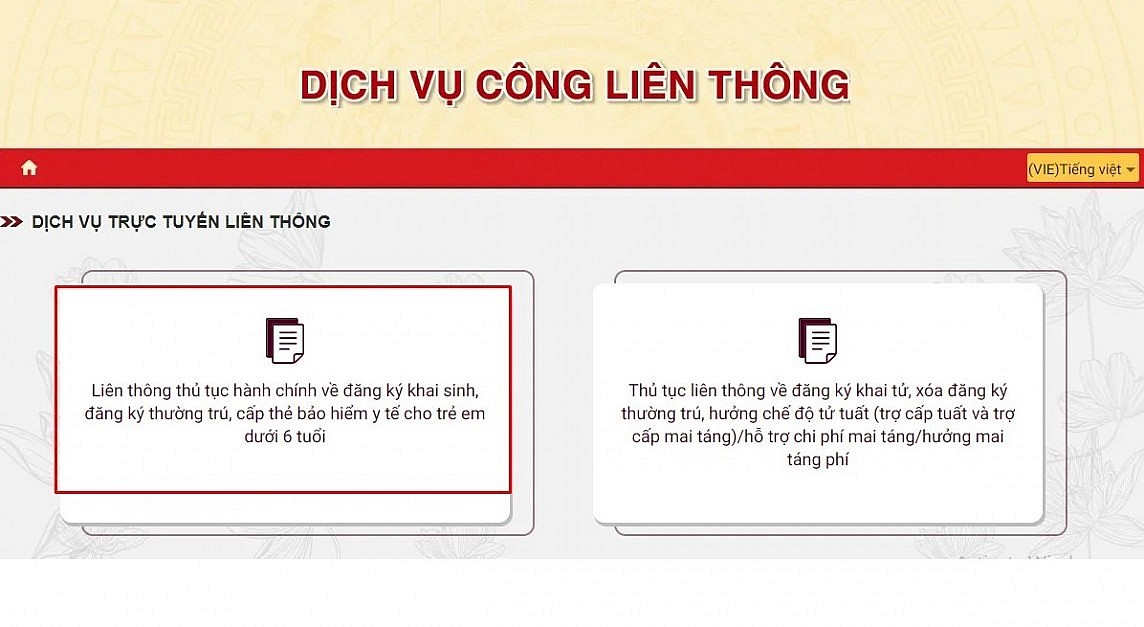 4 bước thực hiện liên thông điện tử đăng ký khai sinh, thường trú, cấp thẻ bảo hiểm y tế