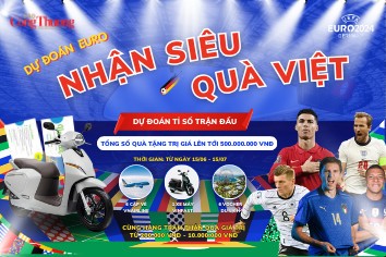 Công bố kết quả ''Dự đoán EURO - Nhận siêu quà Việt'' ngày 18/6