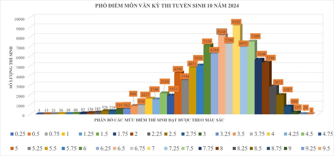 Điểm thi vào lớp 10 TP. Hồ Chí Minh: Không có điểm 10 môn Văn, 56% môn Toán dưới trung bình