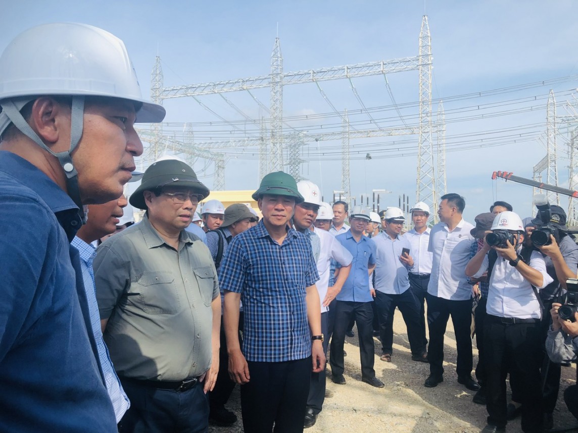 Thủ tướng Chính phủ kiểm tra tiến độ trạm biến áp 500kV Thanh Hoá