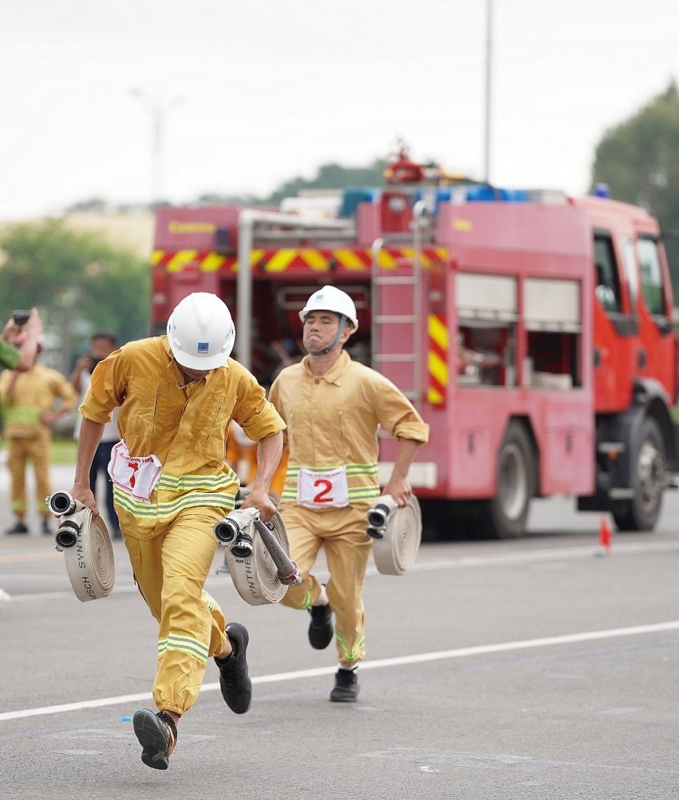 Các thành viên PV GAS VUNG TAU tham gia thi đấu nhiệt tình và chuyên nghiệp