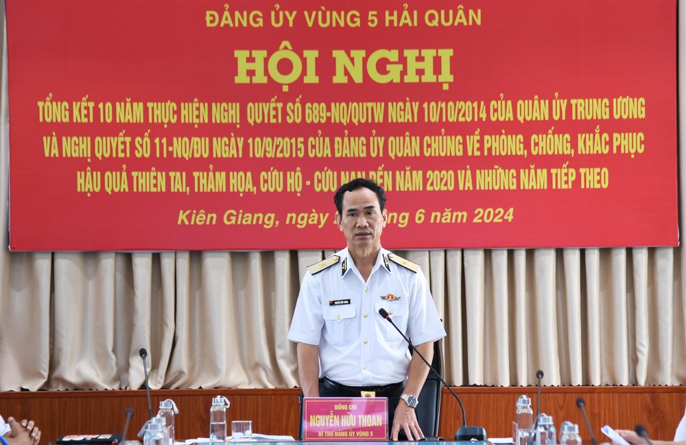 Vùng 5 Hải quân: Thực hiện tốt nhiệm vụ phòng, chống, khắc phục hậu quả thiên tai, tìm kiếm cứu nạn