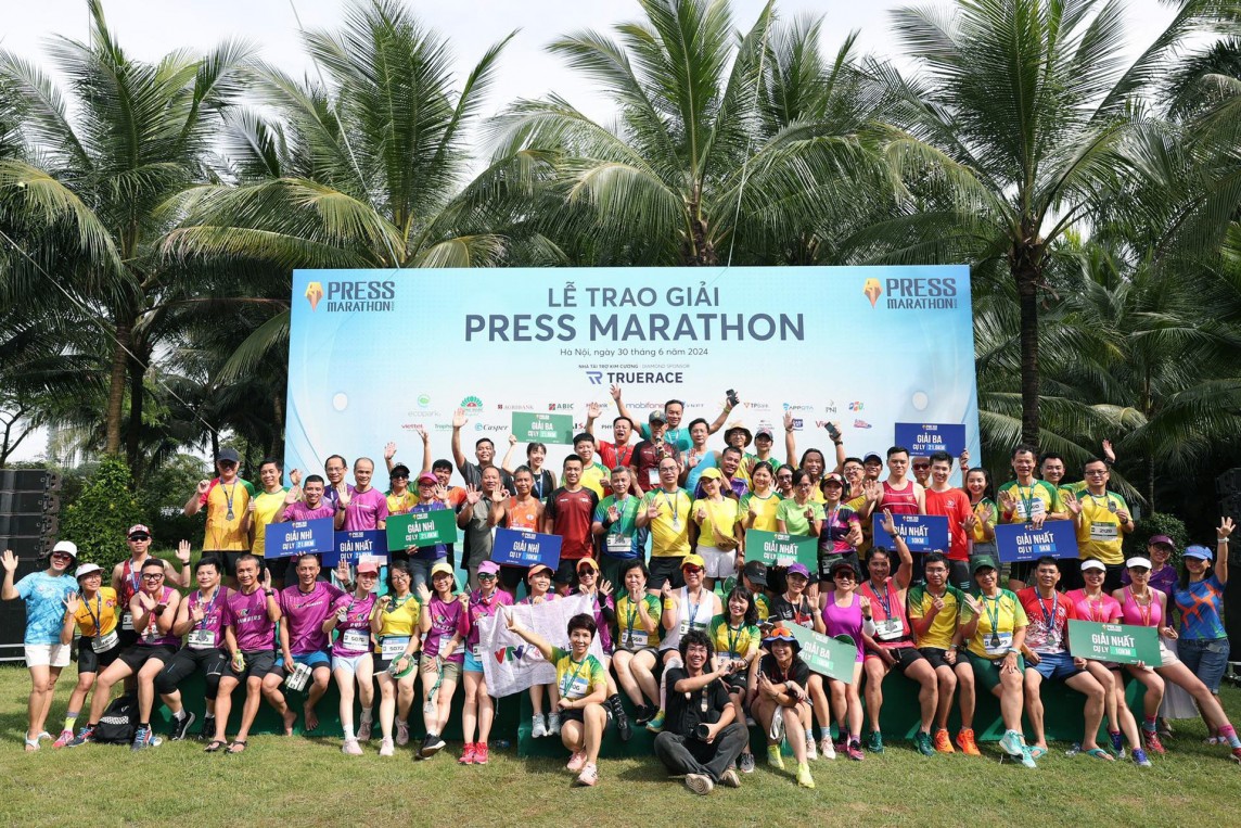 500 nhà báo chinh phục giải chạy Press Marathon 2024