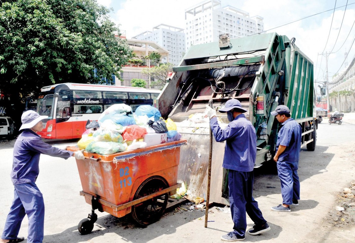 công tác phân loại, xử lý, tái chế chất thải rắn sinh hoạt 