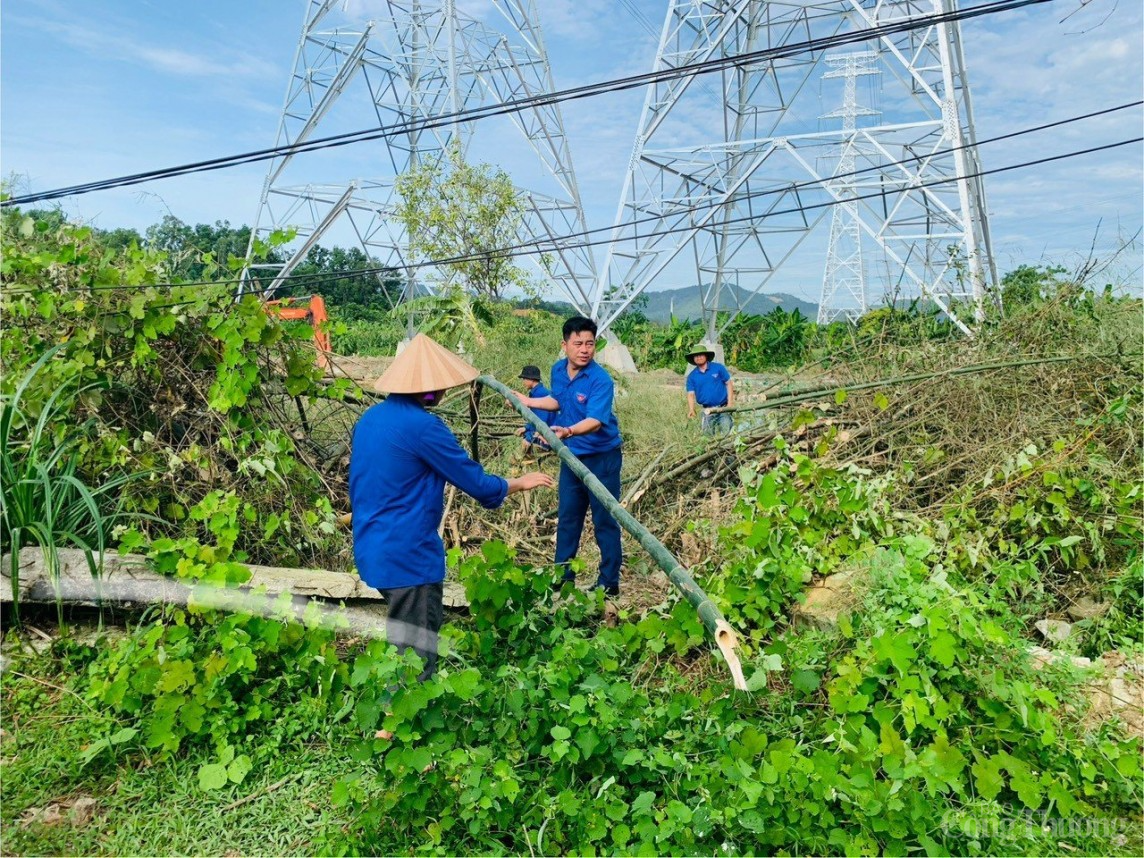 Thanh Hóa: Huy động gần 1.340 đoàn viên, thanh niên tham gia hỗ trợ dự án đường dây 500kV mạch 3