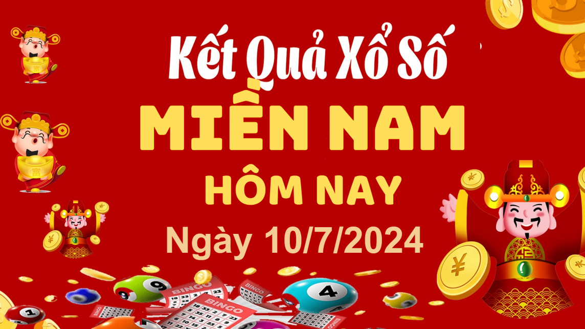 Kết quả Xổ số miền Nam ngày 10/7/2024, KQXSMN ngày 10 tháng 7, XSMN 10/7, xổ số miền Nam hôm nay