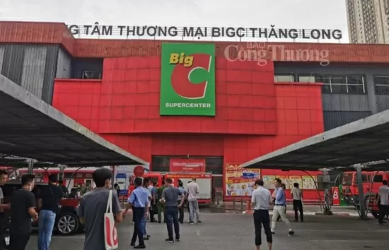 Hà Nội nhanh chóng dập tắt đám cháy tại Big C Thăng Long