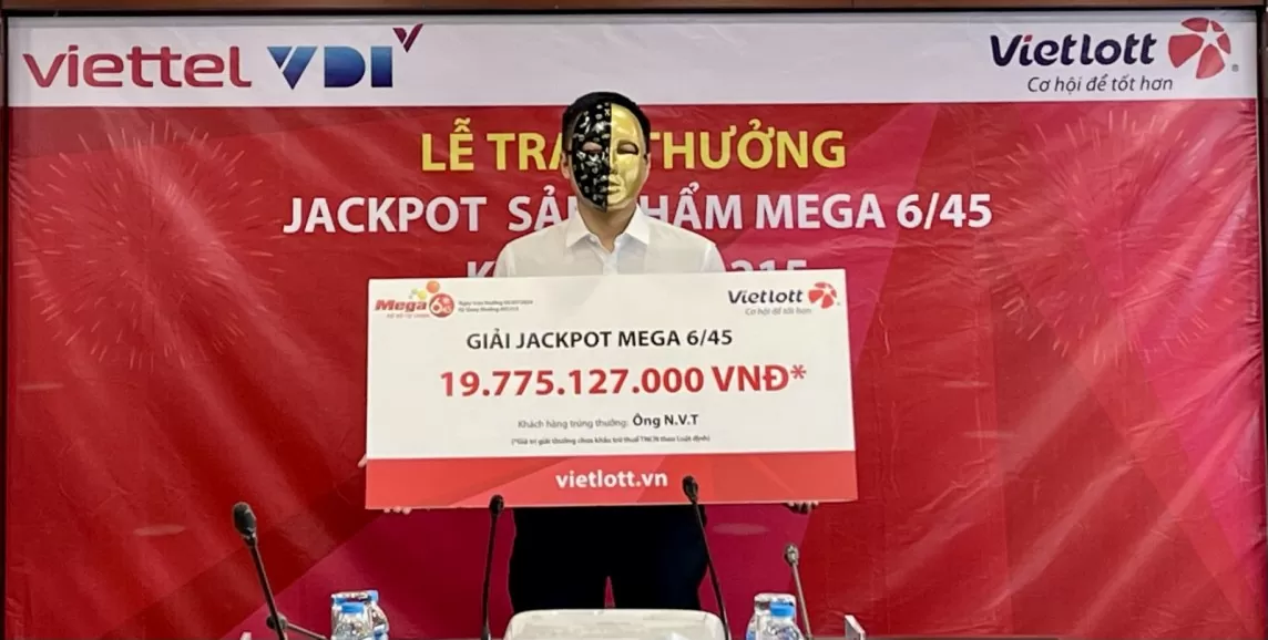 Anh N.V.T nhận giải Jackpot trị giá gần 20 tỷ đồng