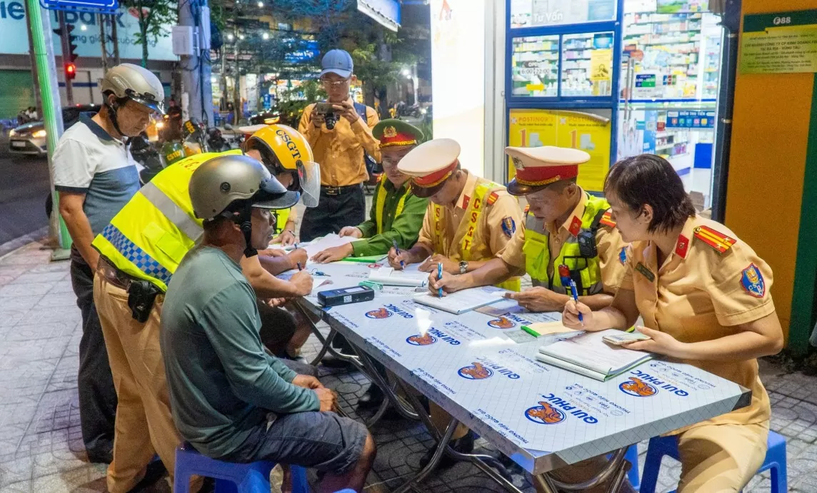 TP. Vũng Tàu: Xử lý 161 tài xế 'ma men' trong tối ngày 12/7