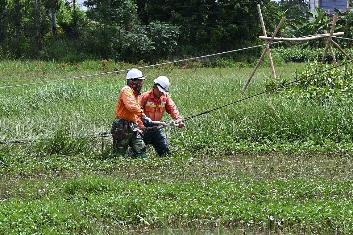 Những hình ảnh mới nhất trên công trường đường dây 500kV mạch 3