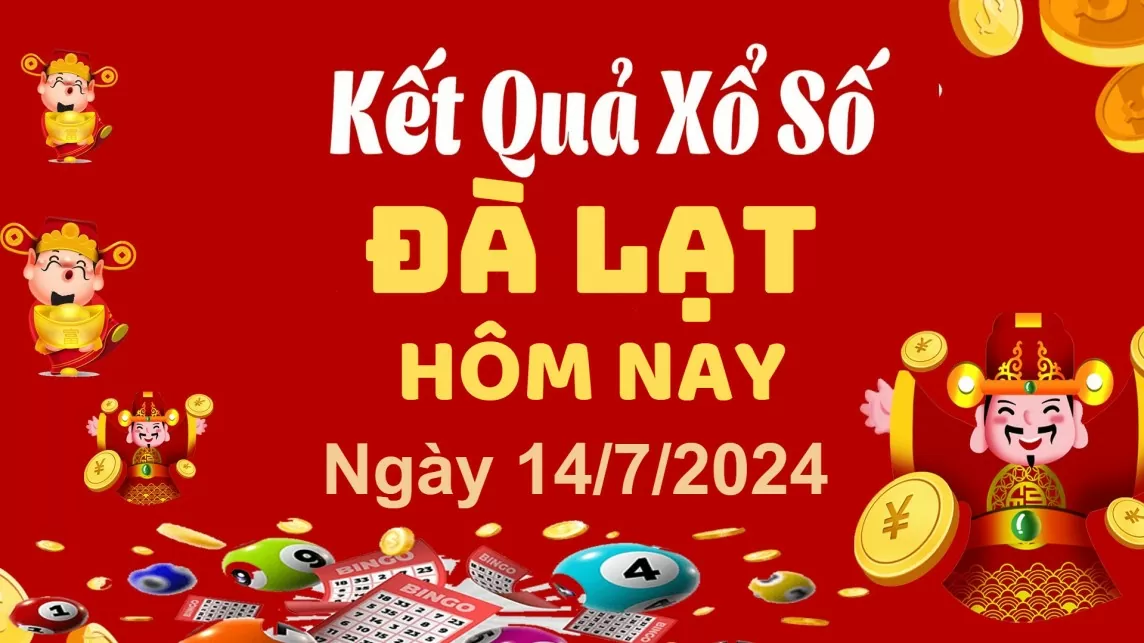 XSDL 14/7, Kết quả xổ số Đà Lạt hôm nay 14/7/2024, KQXSDL chủ Nhật ngày 14 tháng 7