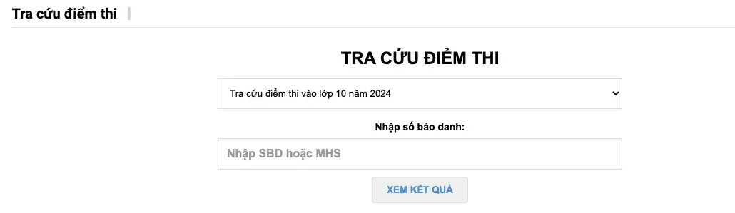 Cách tra cứu điểm thi tốt nghiệp THPT 2024