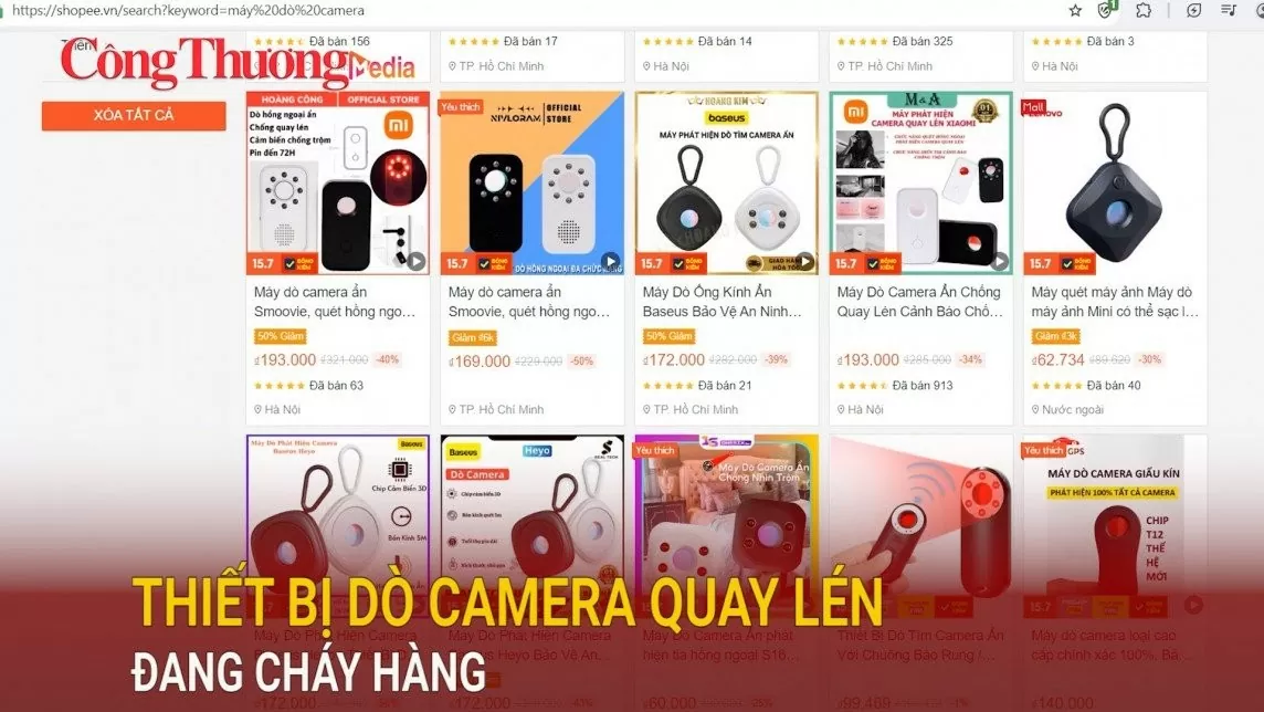 Nhu cầu mua thiết bị dò camera quay lén tăng cao