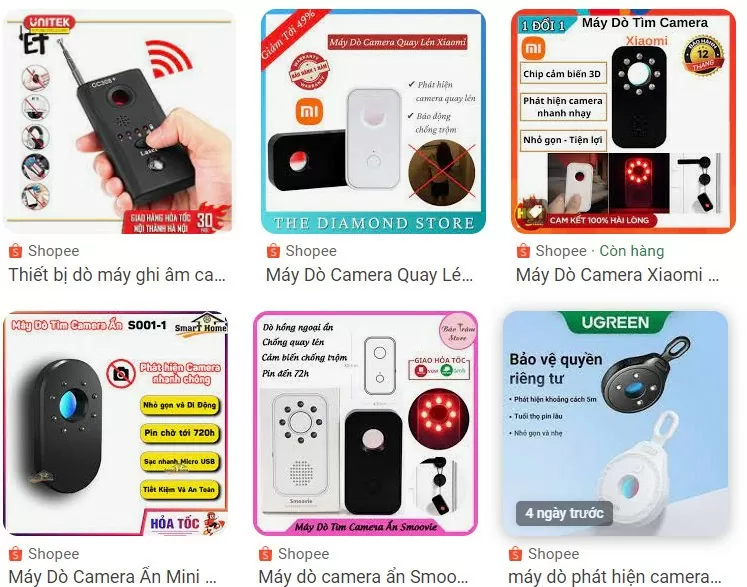 Nhu cầu mua thiết bị dò camera quay lén tăng cao