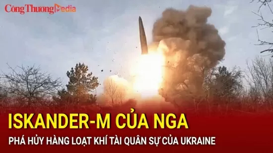 Iskander-M của Nga phá hủy hàng loạt khí tài quân sự của Ukraine