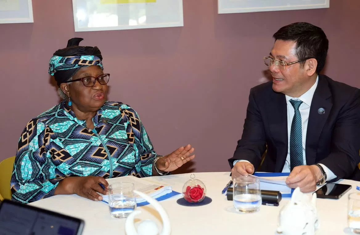 Bộ trưởng Nguyễn Hồng Diên tiếp Tổng giám đốc WTO Ngozi Okonjo Iweala