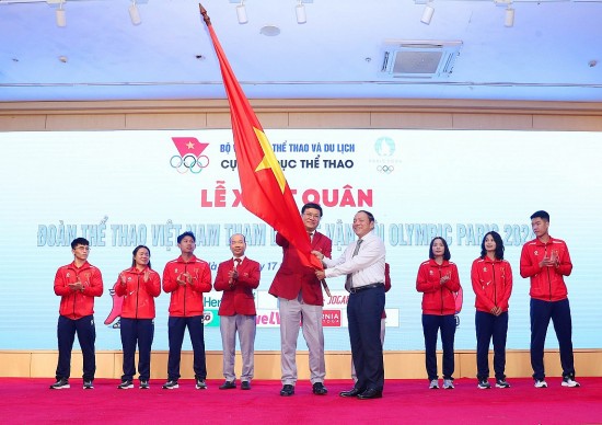 le xuat quan doan the thao viet nam tham du the van hoi olympic paris 2024