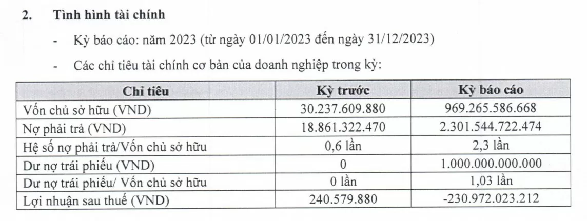 Sau kiểm toán, Công ty Hưng Thịnh Phát vẫn lỗ gần 231 tỷ đồng (Ảnh HNX).