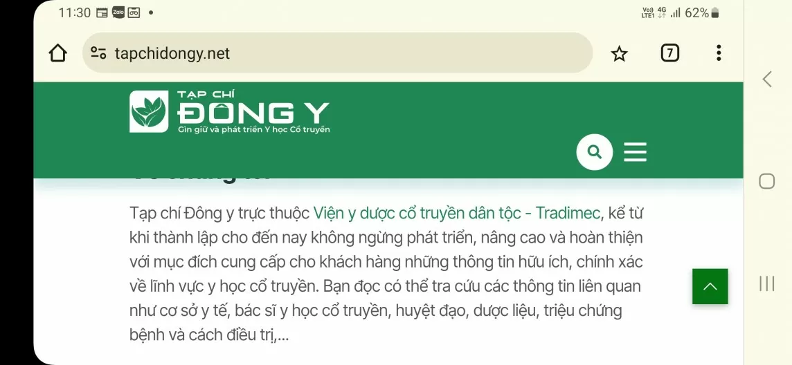 Sự thật về cái gọi là tapchidongy.net - chuyên trang Tạp chí Đông y