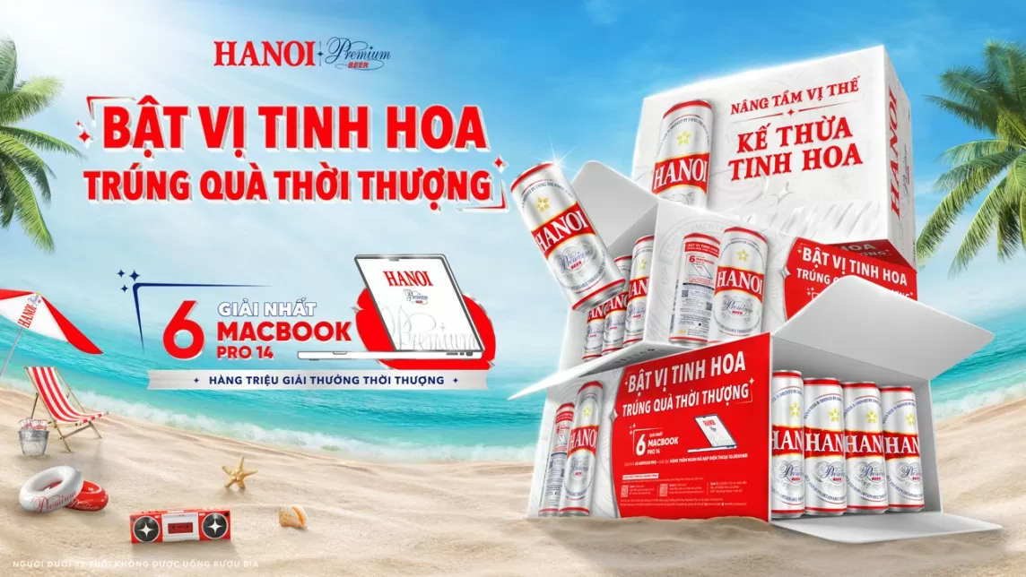 Nâng tầm trải nghiệm hè 2024 cùng Hanoi Premium với Chương trình Khuyến mại 'Bật vị tinh hoa-Trúng quà thời thượng'