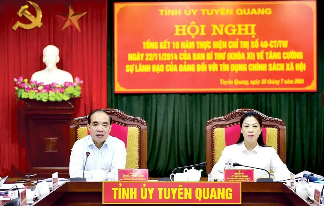 Tuyên Quang: Tăng cường sự lãnh đạo của Đảng đối với tín dụng chính sách xã hội