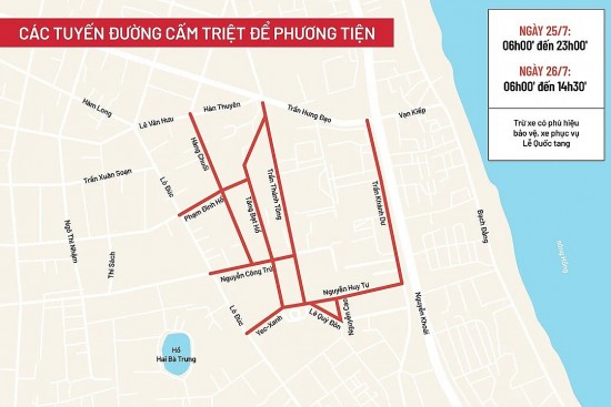 11 tuyen duong tai ha noi cam tuyet doi phuong tien giao thong trong 2 ngay quoc tang