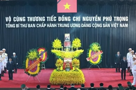 Quốc tang Tổng Bí thư Nguyễn Phú Trọng: Lễ viếng tại Hà Nội