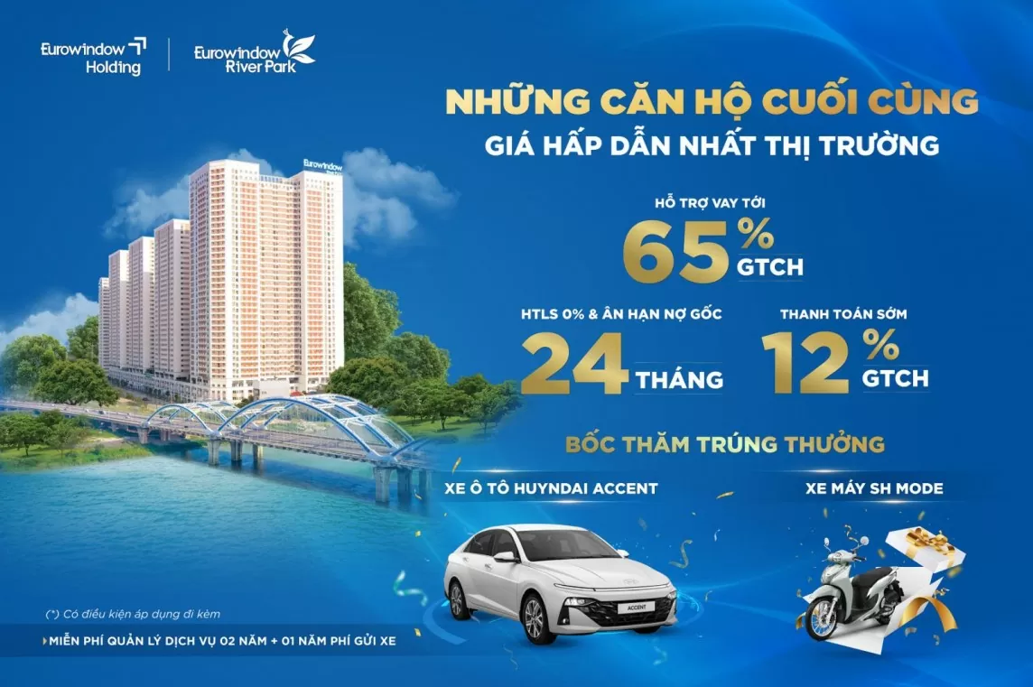 Eurowindow River Park tung chính sách khủng: Mua nhà sang tặng xế hộp