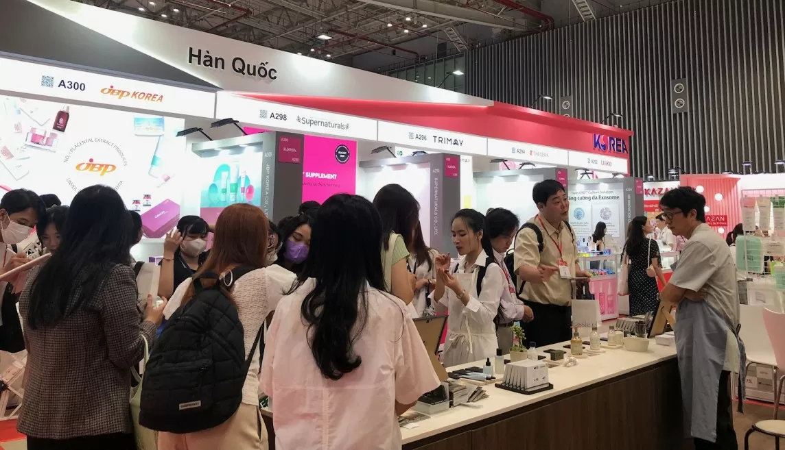 Triển lãm Vietbeauty & Cosmobeauté Vietnam quy tụ hơn 2.000 thương hiệu trong nước và quốc tế