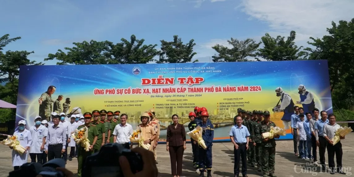 Đà Nẵng diễn tập ứng phó sự cố bức xạ, hạt nhân năm 2024 Đà Nẵng diễn tập ứng phó sự cố bức xạ, hạt nhân năm 2024