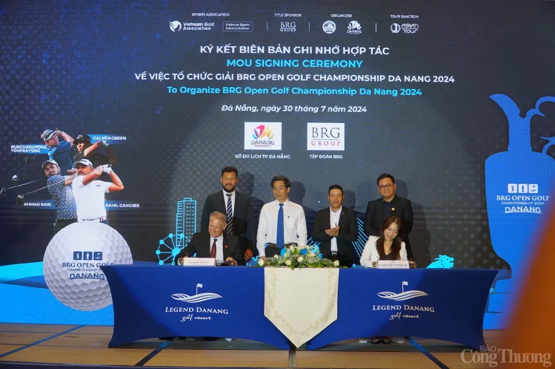 Ký kết hợp tác tổ chức và tài trợ cho BRG Open Golf Championship Danang 2024