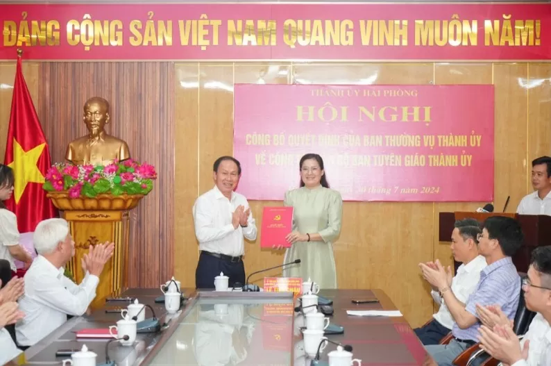 Bí thư Thành đoàn giữ chức Phó Ban Tuyên giáo Thành uỷ Hải Phòng