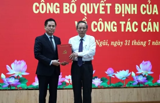 Thứ trưởng Bộ Khoa học và Công nghệ Nguyễn Hoàng Giang giữ chức Phó Bí thư Tỉnh ủy Quảng Ngãi