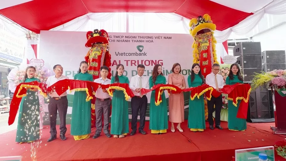 Vietcombank Thanh Hóa chính thức đưa vào hoạt động Phòng giao dịch Bỉm Sơn