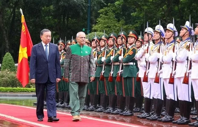 Chủ tịch nước Tô Lâm chủ trì lễ đón chính thức Tổng thống Timor Leste José Ramos-Horta