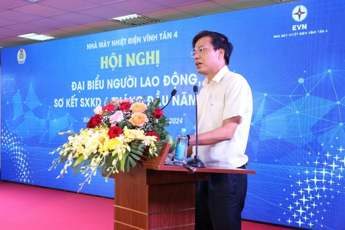 Nhà máy Nhiệt điện Vĩnh Tân 4 tổ chức Hội nghị người lao động và sơ kết 6 tháng đầu năm 2024