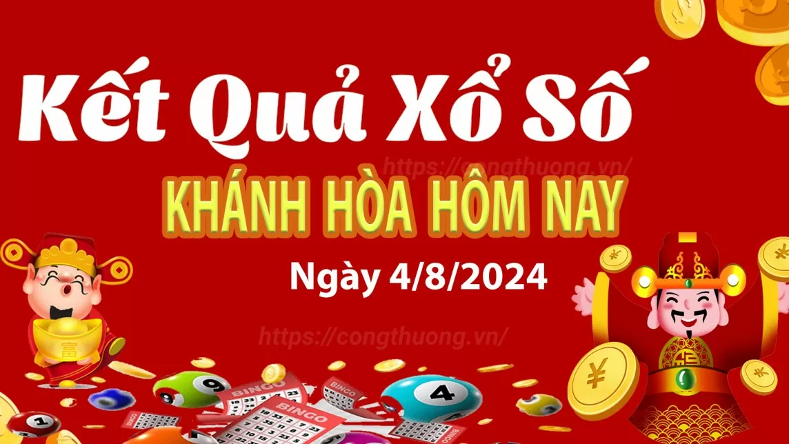 XSKH 4/8, kết quả xổ số Khánh Hòa hôm nay 4/8/2024, xổ số Khánh Hòa ngày 4 tháng 8