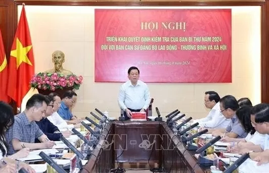 Đoàn kiểm tra của Ban Bí thư làm việc với Bộ Lao động - Thương binh và Xã hội