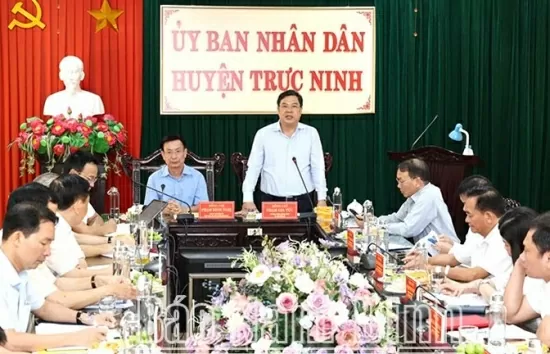 Bí thư Tỉnh uỷ Nam Định: Trực Ninh phấn đấu trở thành huyện nông thôn mới kiểu mẫu