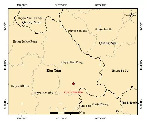 Tiếp tục xảy ra động đất ở Kon Tum, chưa kết luận hồ chứa nào gây ra