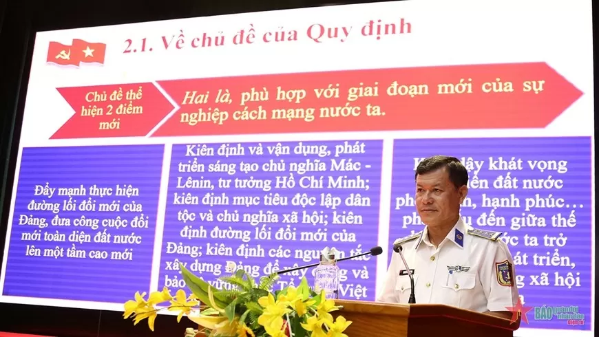 Bộ Tư lệnh Vùng Cảnh sát biển 4 thực hiện chuẩn mực đạo đức cách mạng theo Quy định số 144