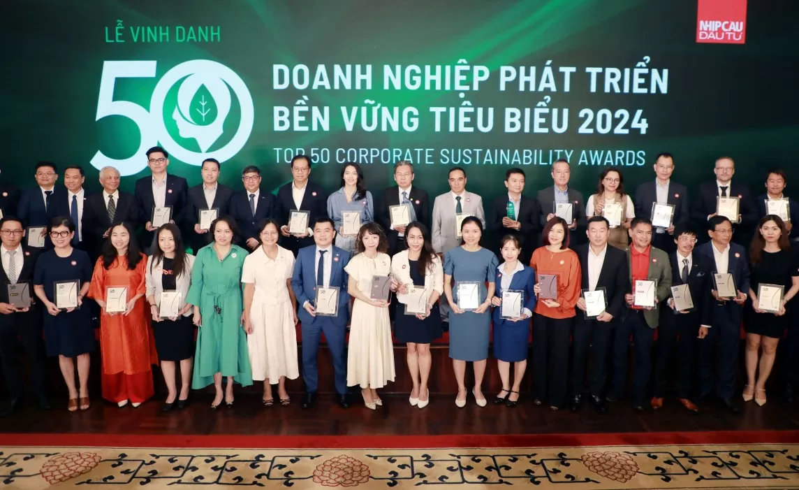 Home Credit được bình chọn trong top 50 doanh nghiệp phát triển bền vững tiêu biểu 2024